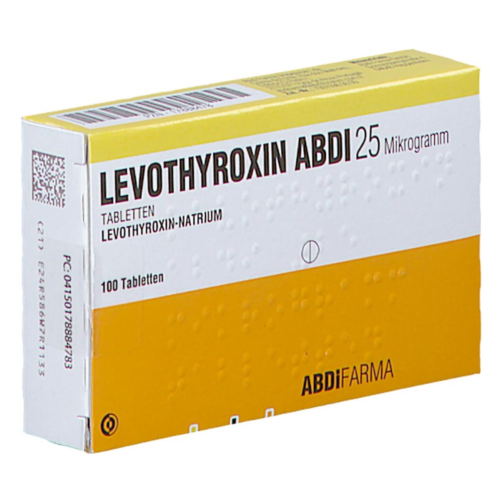 Levothyroxin Abdi 25 Mikrogramm Tabletten (100 stk)