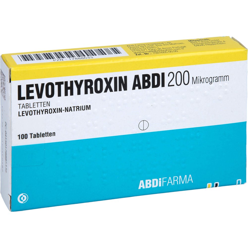 Levothyroxin Abdi 200 Mikrogramm Tabletten (100 stk)