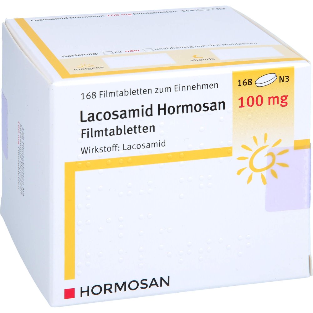 Lacosamid Hormosan 100 Mg Filmtabletten (168 stk)