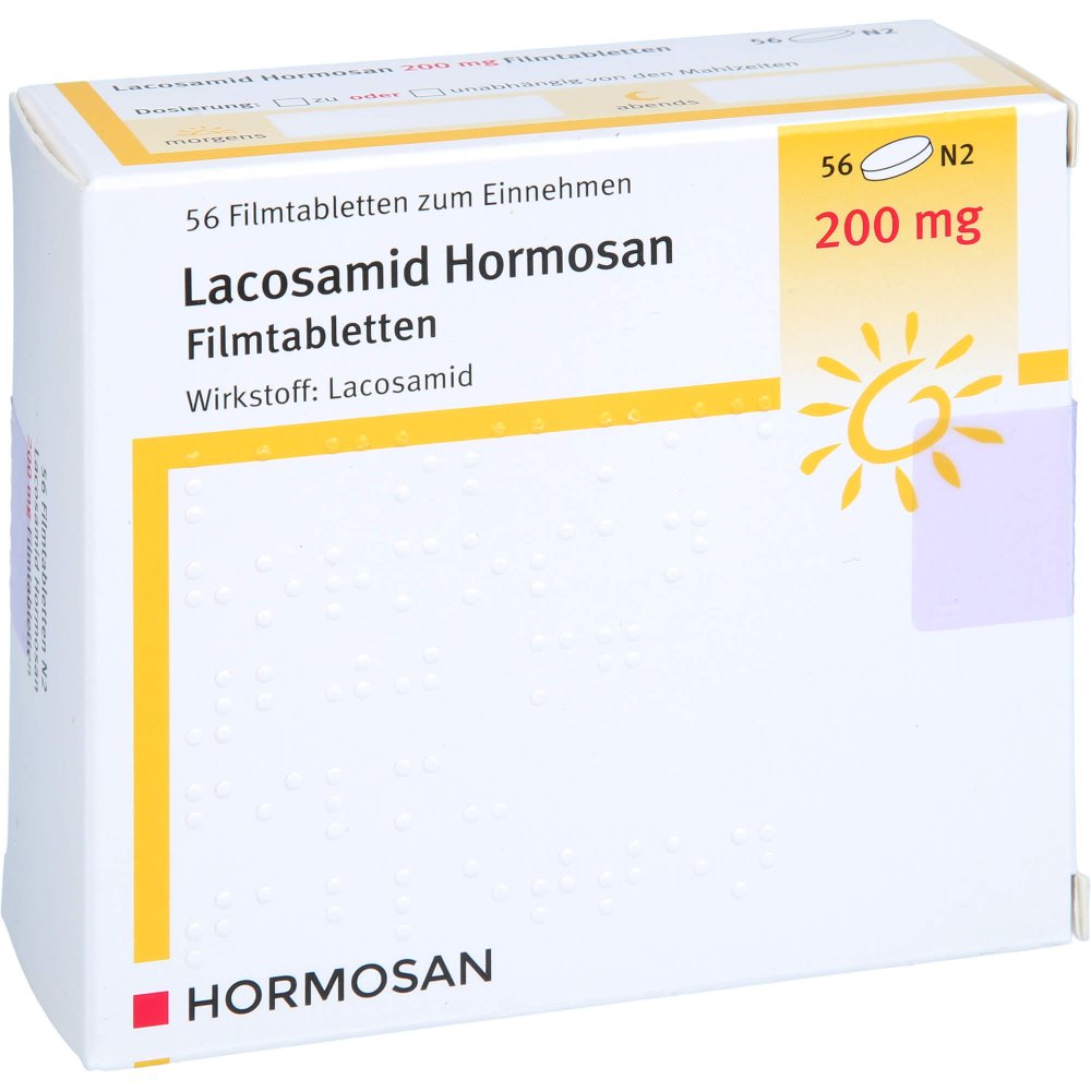 Lacosamid Hormosan 200 Mg Filmtabletten (56 stk)