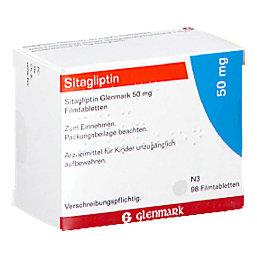Sitagliptin Glenmark 50 Mg Filmtabletten (98 stk)