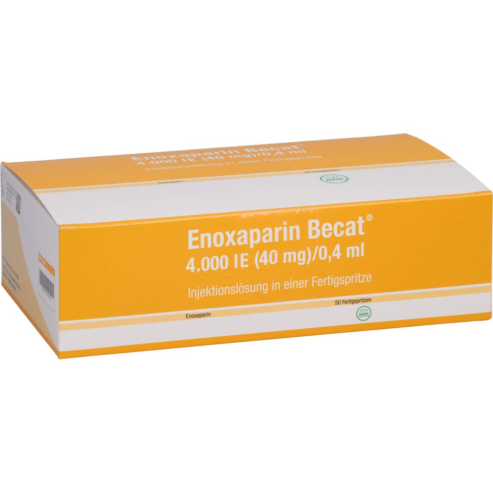 Enoxaparin Becat 4.000 I.E. 40mg/0,4ml Inj.-Lsg.Fs (50 stk)