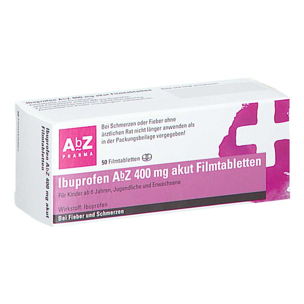 Ibuprofen Abz 400 Mg Akut Filmtabletten (50 stk)