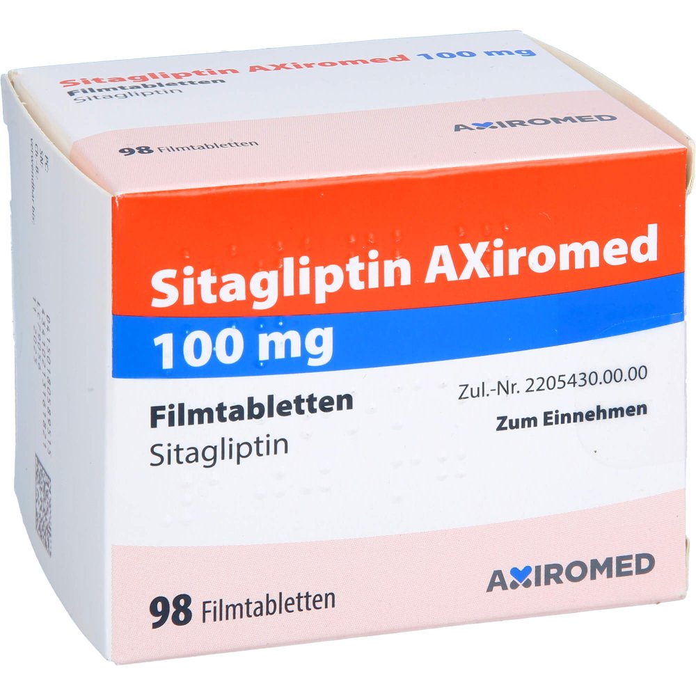 Sitagliptin Axiromed 100 Mg Filmtabletten (98 stk)