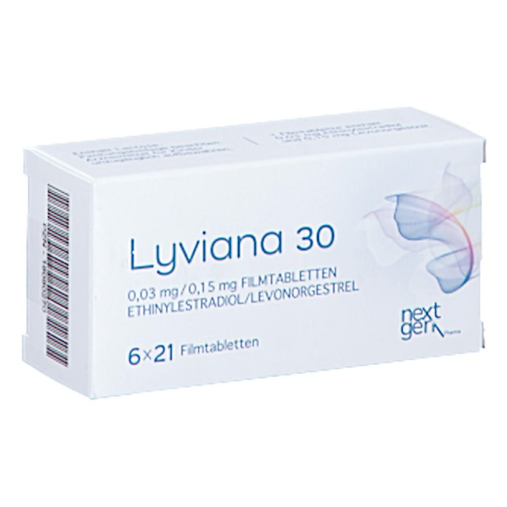 Lyviana 30 0,03 Mg/0,15 Mg Filmtabletten (6X21 stk)