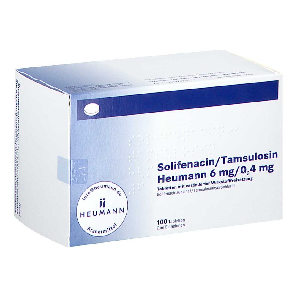 Solifenacin/Tamsulosin Heumann 6 Mg/0,4 Mg Tvw (100 stk)