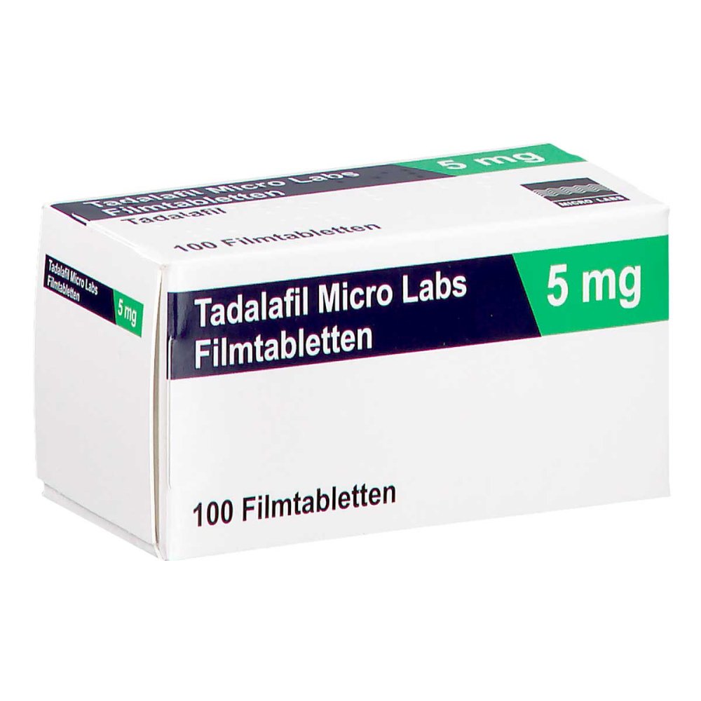 Tadalafil Micro Labs 5 Mg Filmtabletten (100 stk)