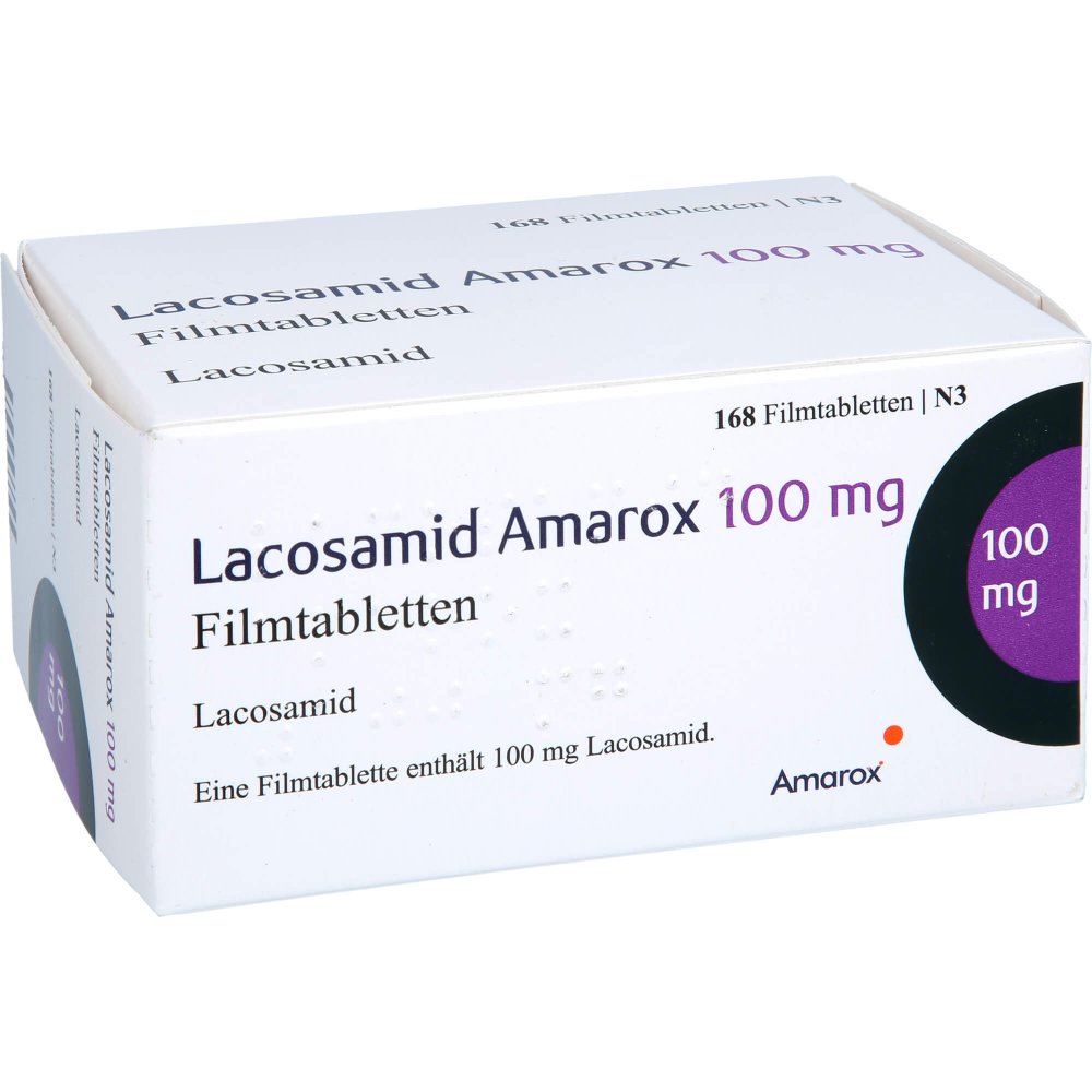 Lacosamid Amarox 100 Mg Filmtabletten (168 stk)