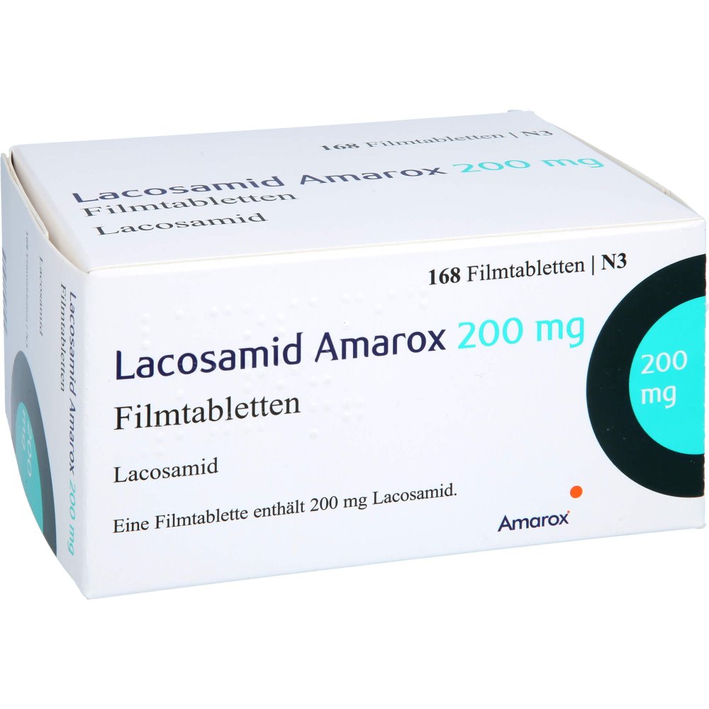 Lacosamid Amarox 200 Mg Filmtabletten (168 stk)