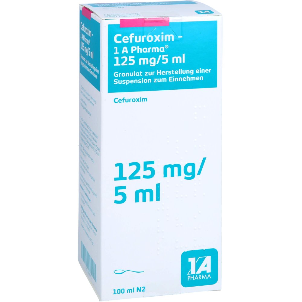Cefuroxim-1a Pharma 125 Mg/5 Ml Gran.Z.Sus.-Herst. (100 ml)