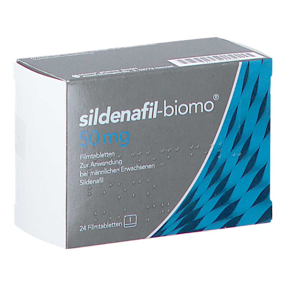 Sildenafil-Biomo 50 Mg Filmtabletten (24 stk)