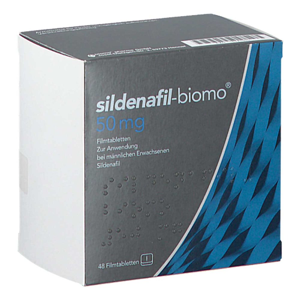 Sildenafil-Biomo 50 Mg Filmtabletten (48 stk)