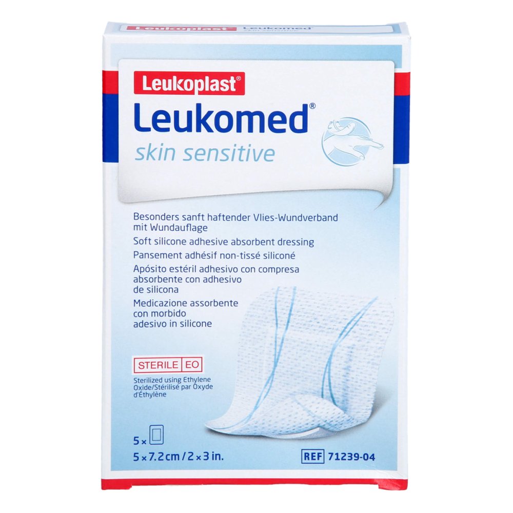 Leukomed Skin Sensitive Steril 5x7,2 Cm (5 stk)