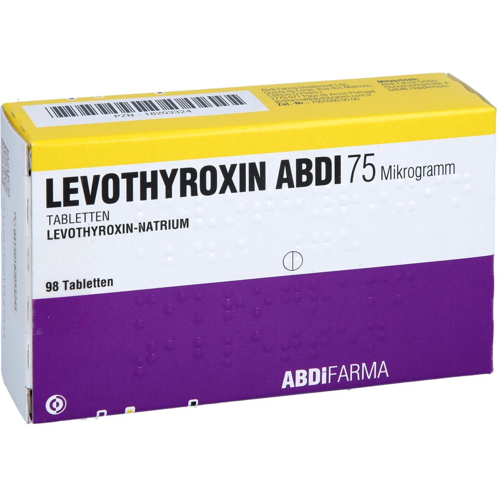 Levothyroxin Abdi 75 Mikrogramm Tabletten (98 stk)