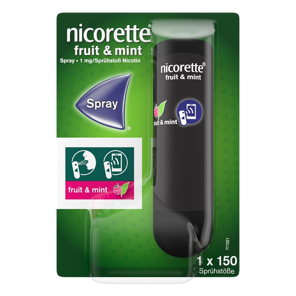 Nicorette Fruit & Mint Spray 1 Mg/Sprühstoß Nfc (1 stk)