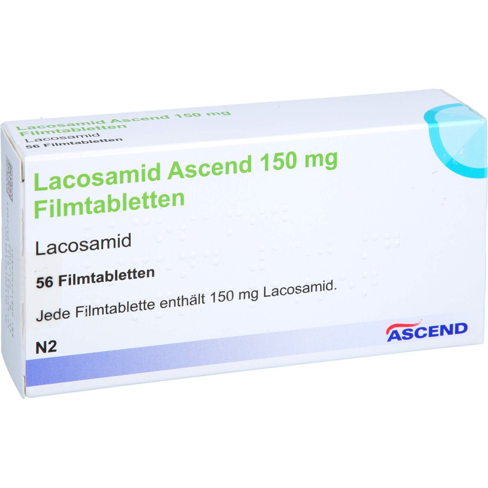 Lacosamid Ascend 150 Mg Filmtabletten (56 stk)