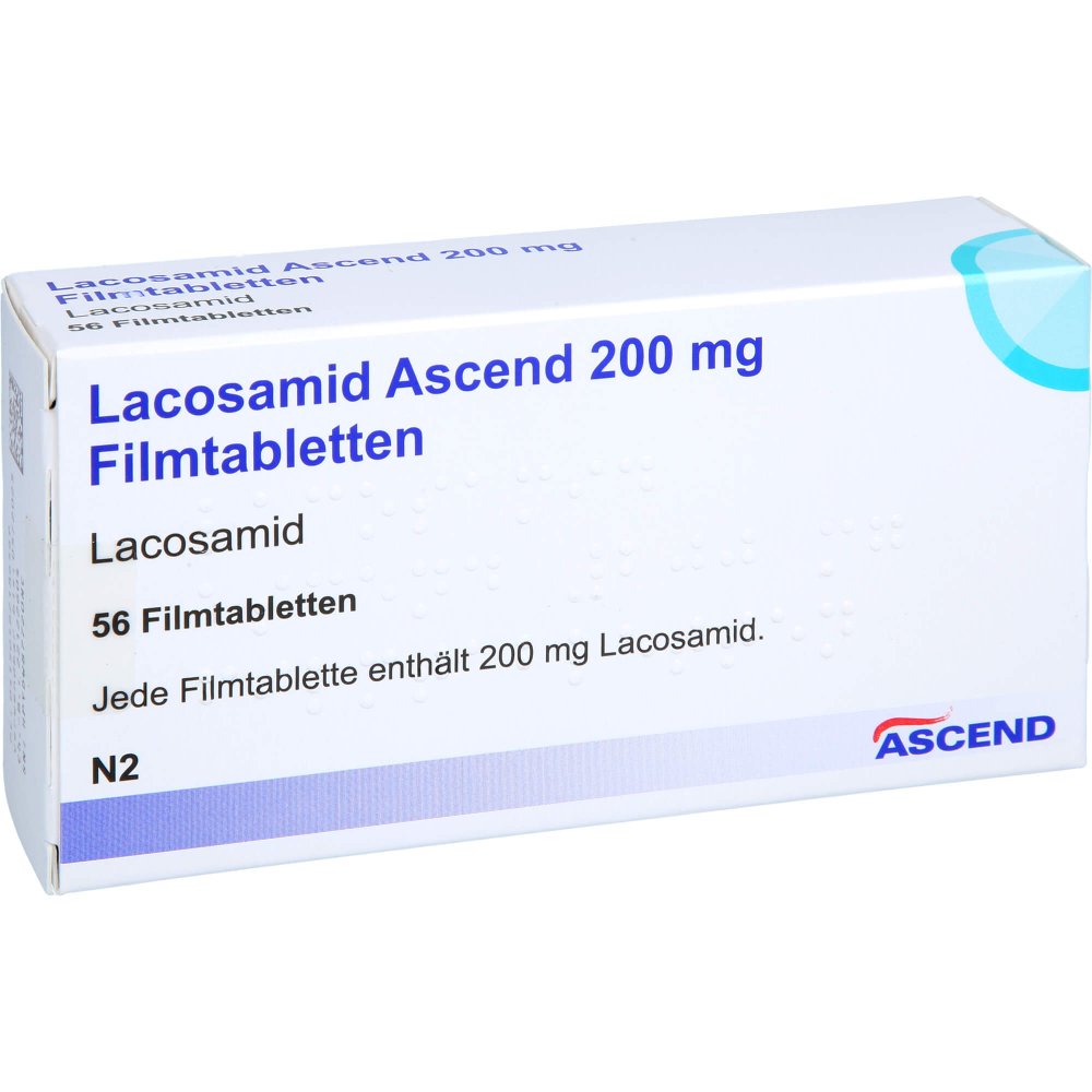 Lacosamid Ascend 200 Mg Filmtabletten (56 stk)