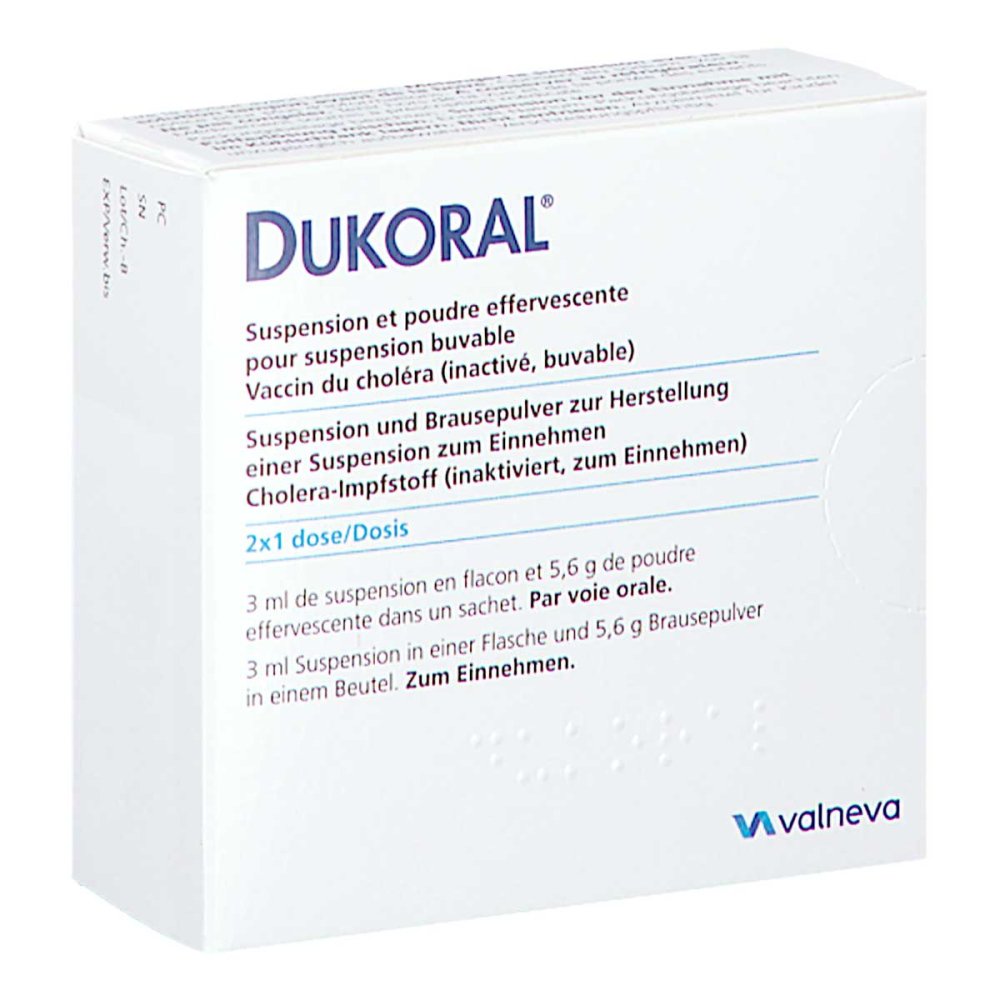Dukoral Suspension Und Brauseplv.Z.H.Susp.Z.Einn. (2X1 stk)