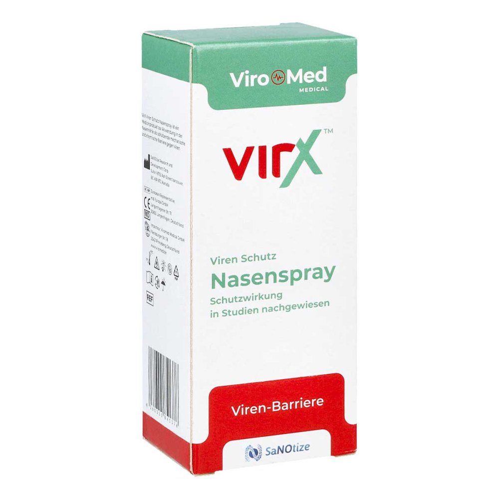 Das Produktfoto zeigt Virx Viren Schutz Nasenspray (25 ml) PZN 18367184