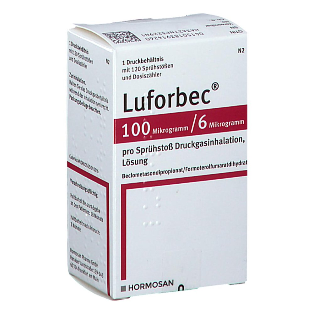 Luforbec 100 Μg/6 Μg 120 Hub Dosieraerosol (1 stk)