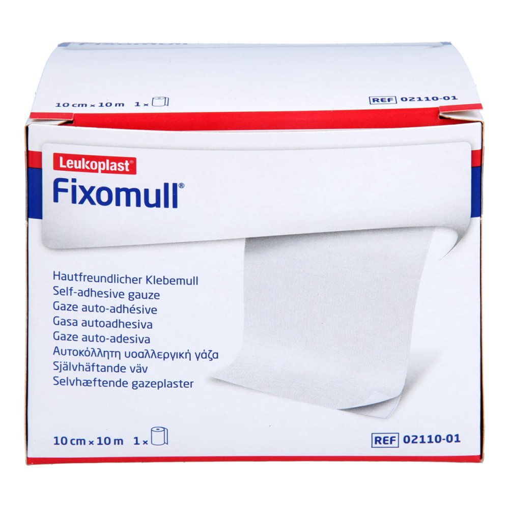 Das Produktfoto zeigt Fixomull Klebemull 10 Cmx10 M (1 stk) PZN 18395080