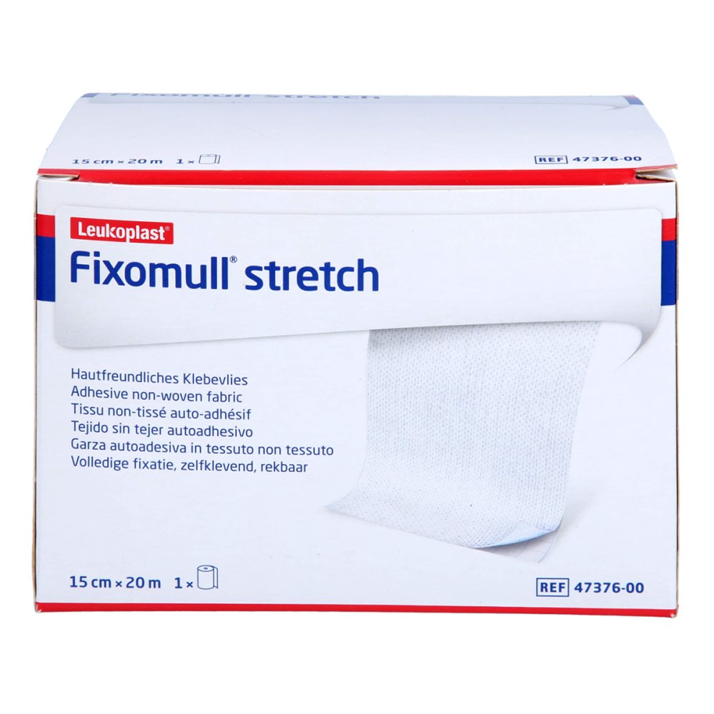 Das Produktfoto zeigt Fixomull Stretch 15 Cmx20 M (1 stk) PZN 18395312