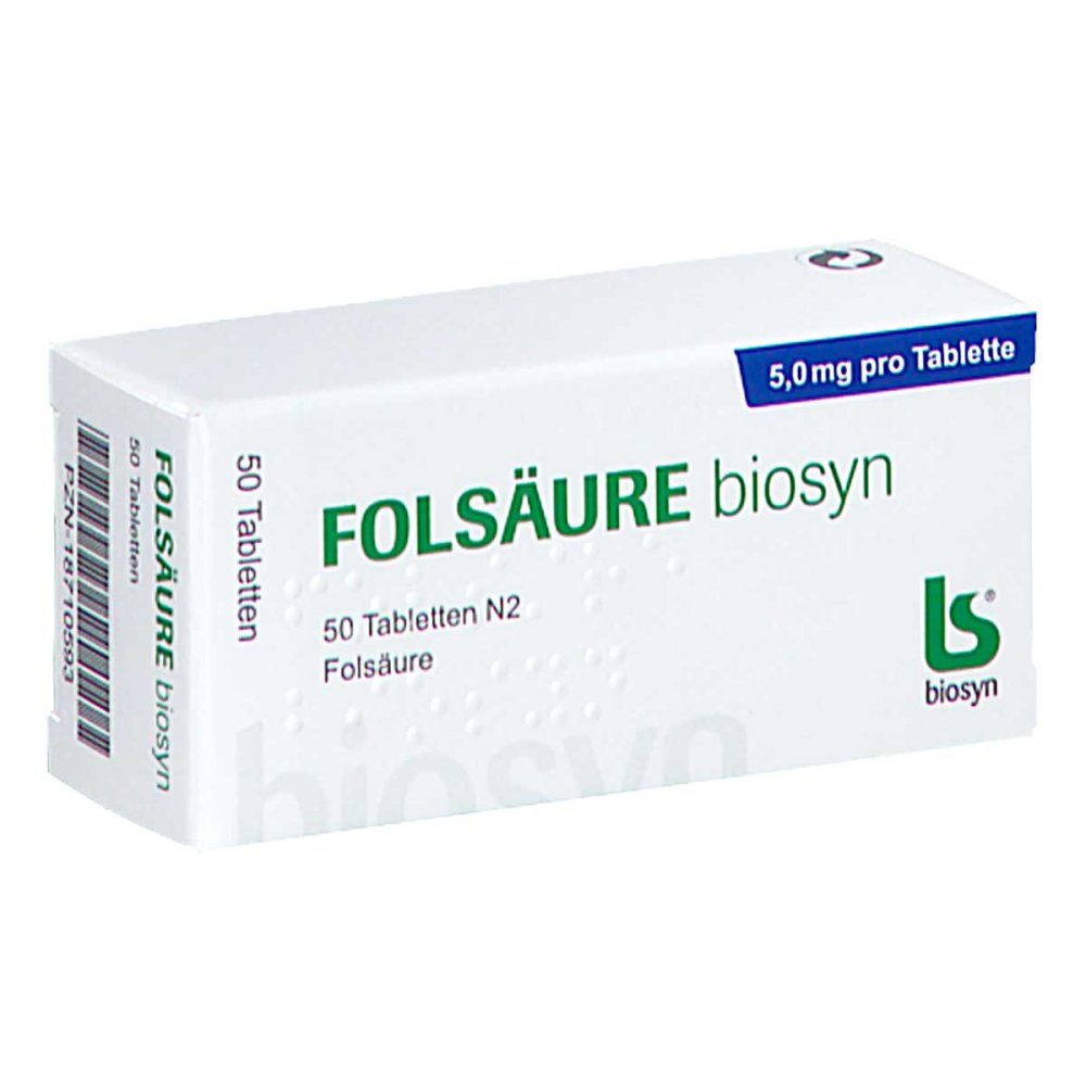 Folsäure Biosyn Tabletten (50 stk)
