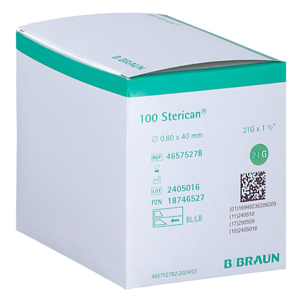 Sterican Einmalkanüle 21 G 40 Mm (100 stk)