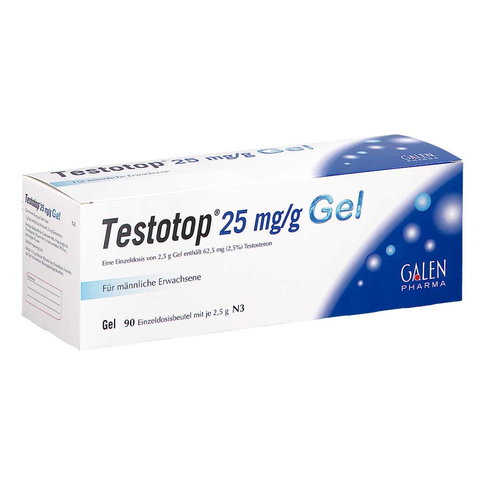 Testotop 25 Mg/G Gel Einzeldosisbtl.A 2,5 G (90 stk)