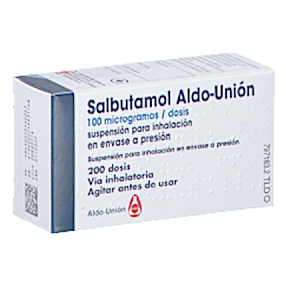 Salbutamol Aldo-Union 100 Μg/Sprühstoß Spanien (1 stk)