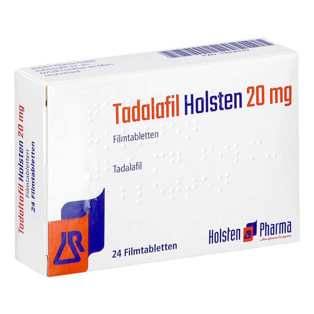 Tadalafil Holsten 20 Mg Filmtabletten (24 stk)