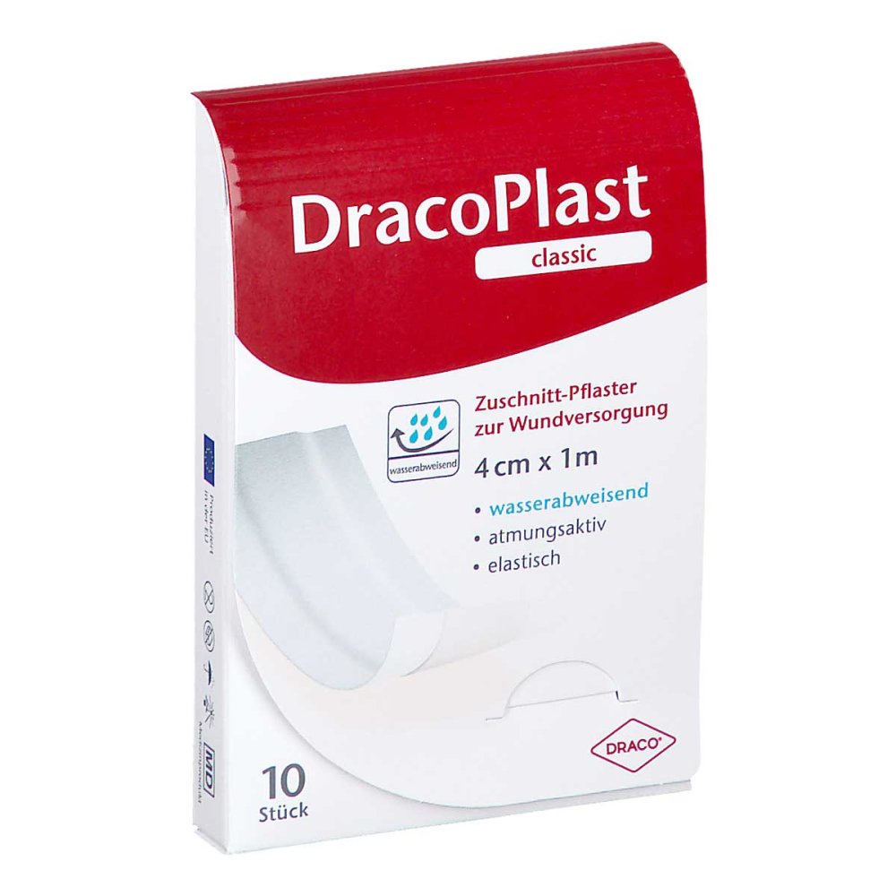 Dracoplast Classic Pflaster 4 Cmx1 M Weiß (1 stk)