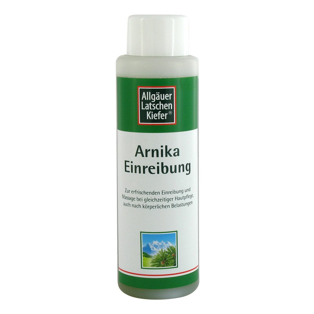 Das Produktfoto zeigt Allgäuer Latschenk. Arnika Extra Stark Einreibung PZN 03744391