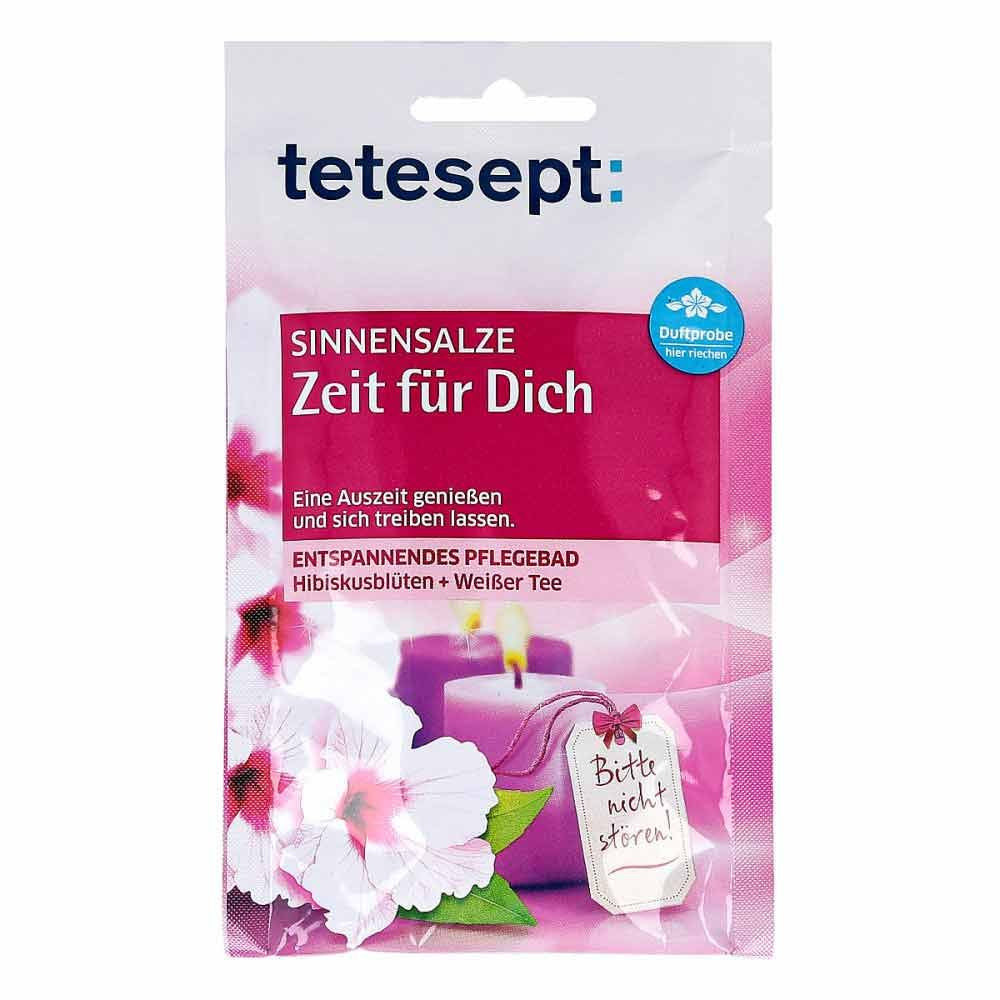 Das Produktfoto zeigt Tetesept Sinnensalz Zeit Für Dich PZN 03946775