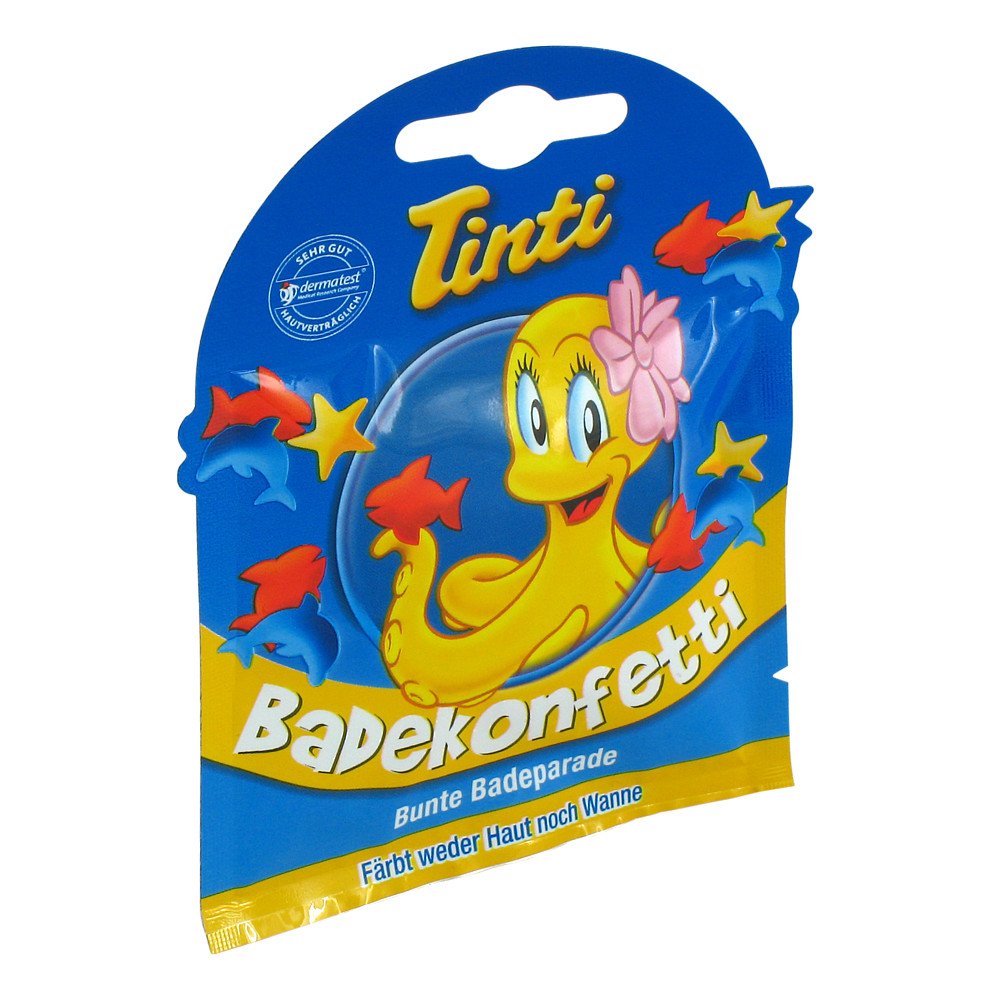 Das Produktfoto zeigt Tinti Badekonfetti Einzelsachet PZN 06469324