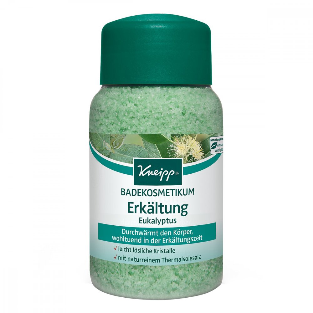 Das Produktfoto zeigt Kneipp Badekosmetikum Erkältung Eukalyptus PZN 06576072