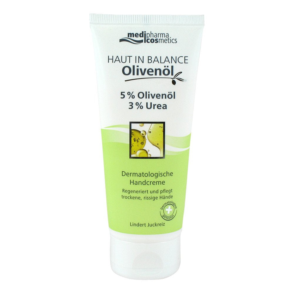 Das Produktfoto zeigt Haut In Balance Olivenöl Handcreme 5% PZN 07371900