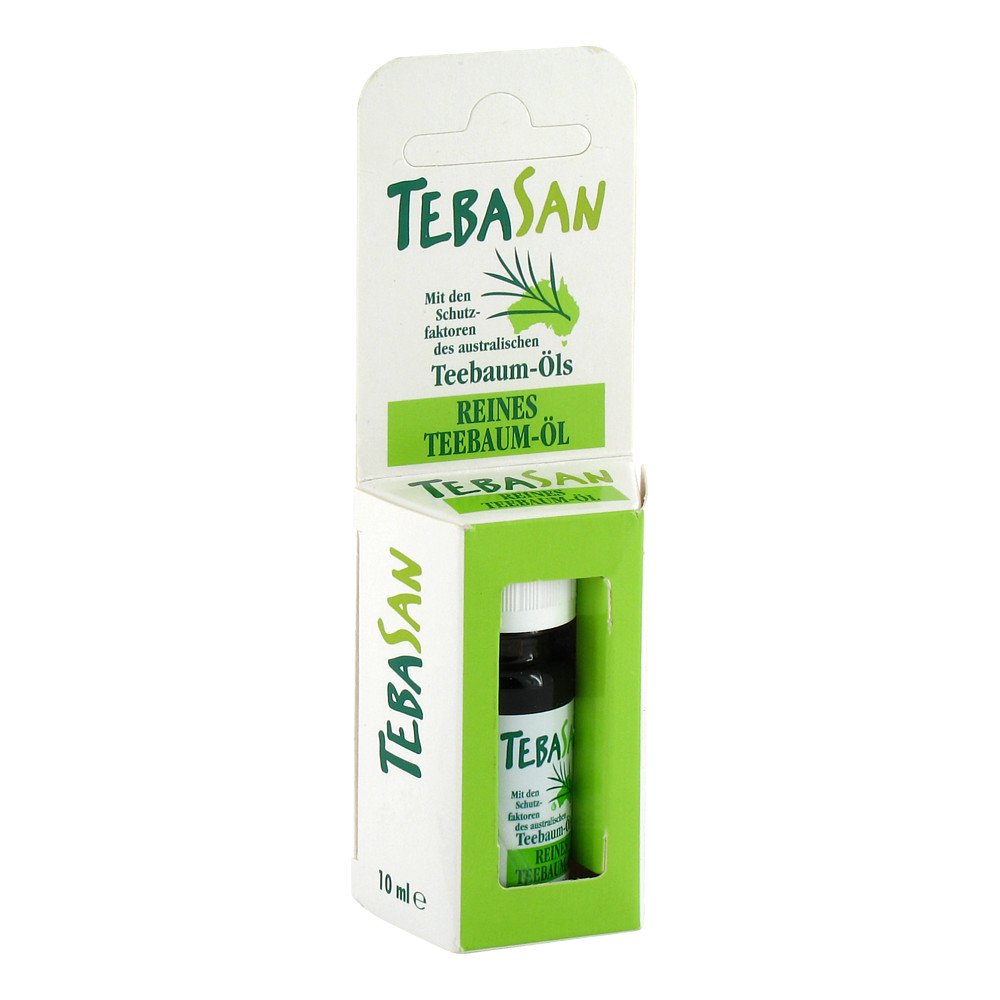 Das Produktfoto zeigt Teebaum Öl Tebasan PZN 07510135