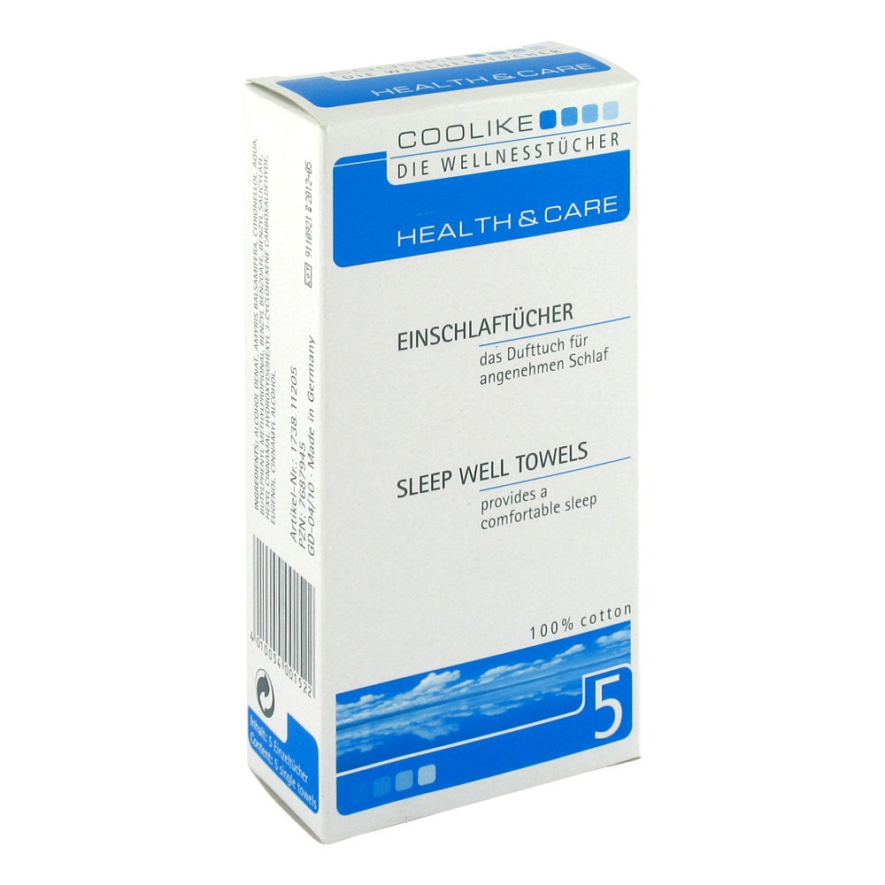 Das Produktfoto zeigt Coolike Einschlaftücher PZN 07687945