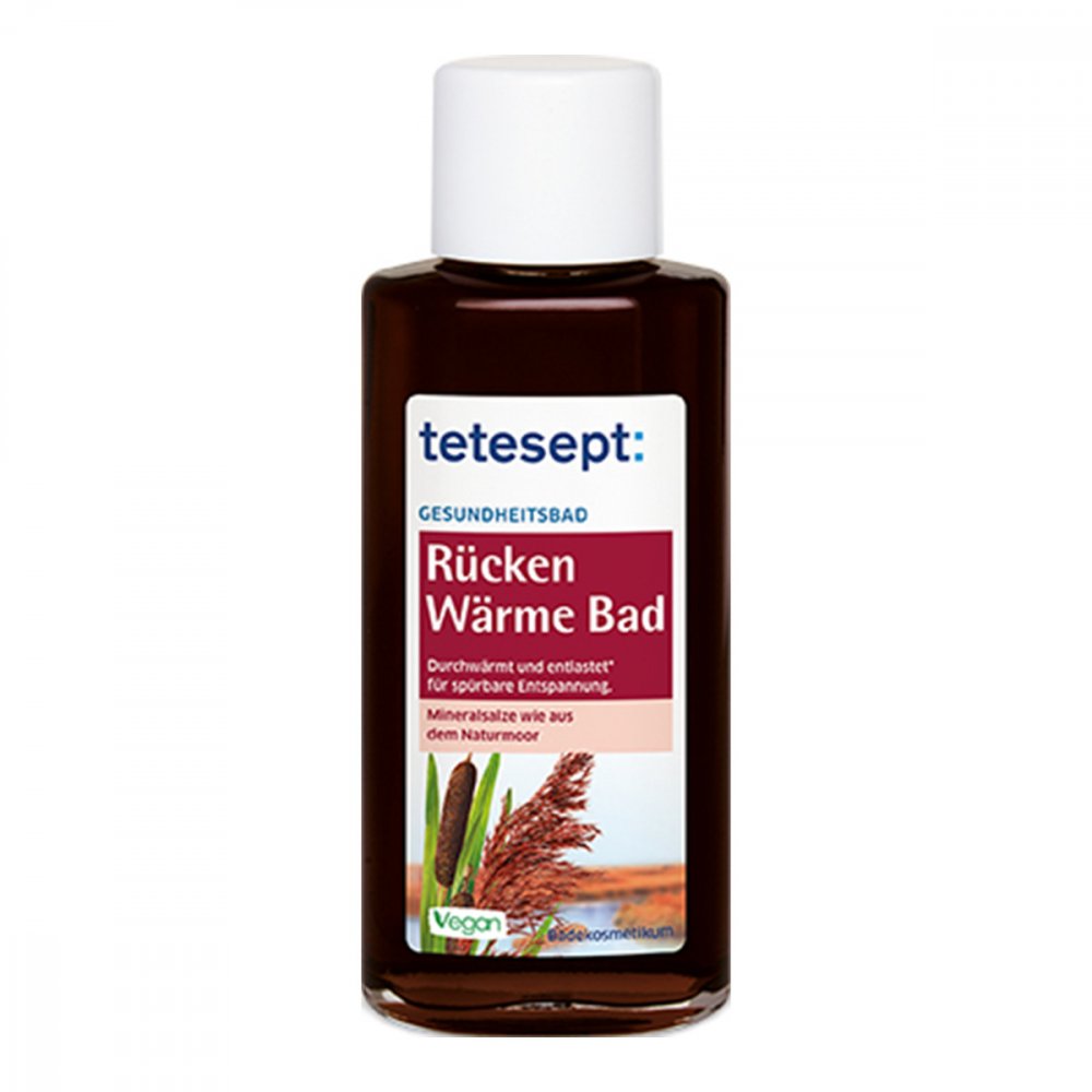 Das Produktfoto zeigt Tetesept Rücken Wärme Bad PZN 08756536