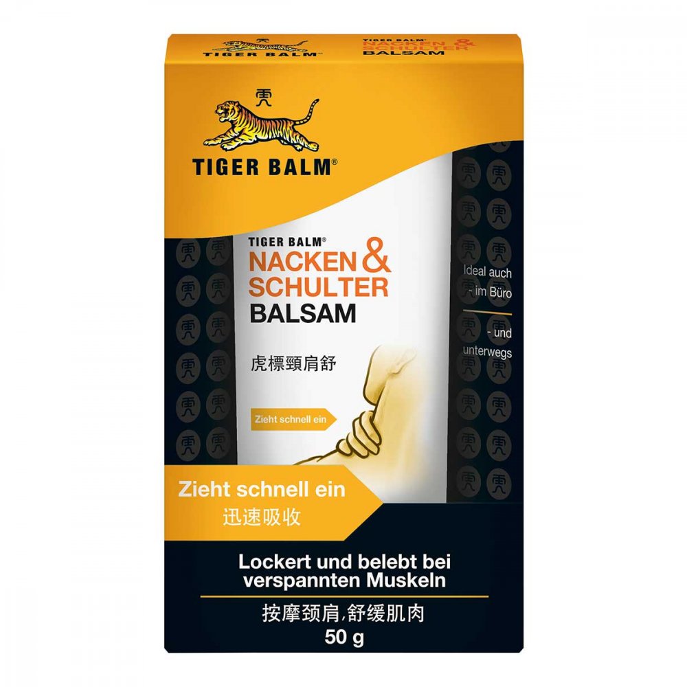 Das Produktfoto zeigt Tiger Balm Nacken & Schulter Balsam PZN 08794809