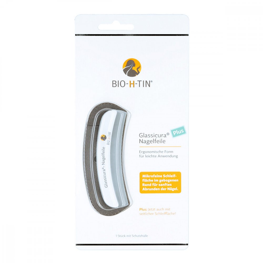 Das Produktfoto zeigt Bio-H-Tin Glassicura Nagelfeile PZN 09900395