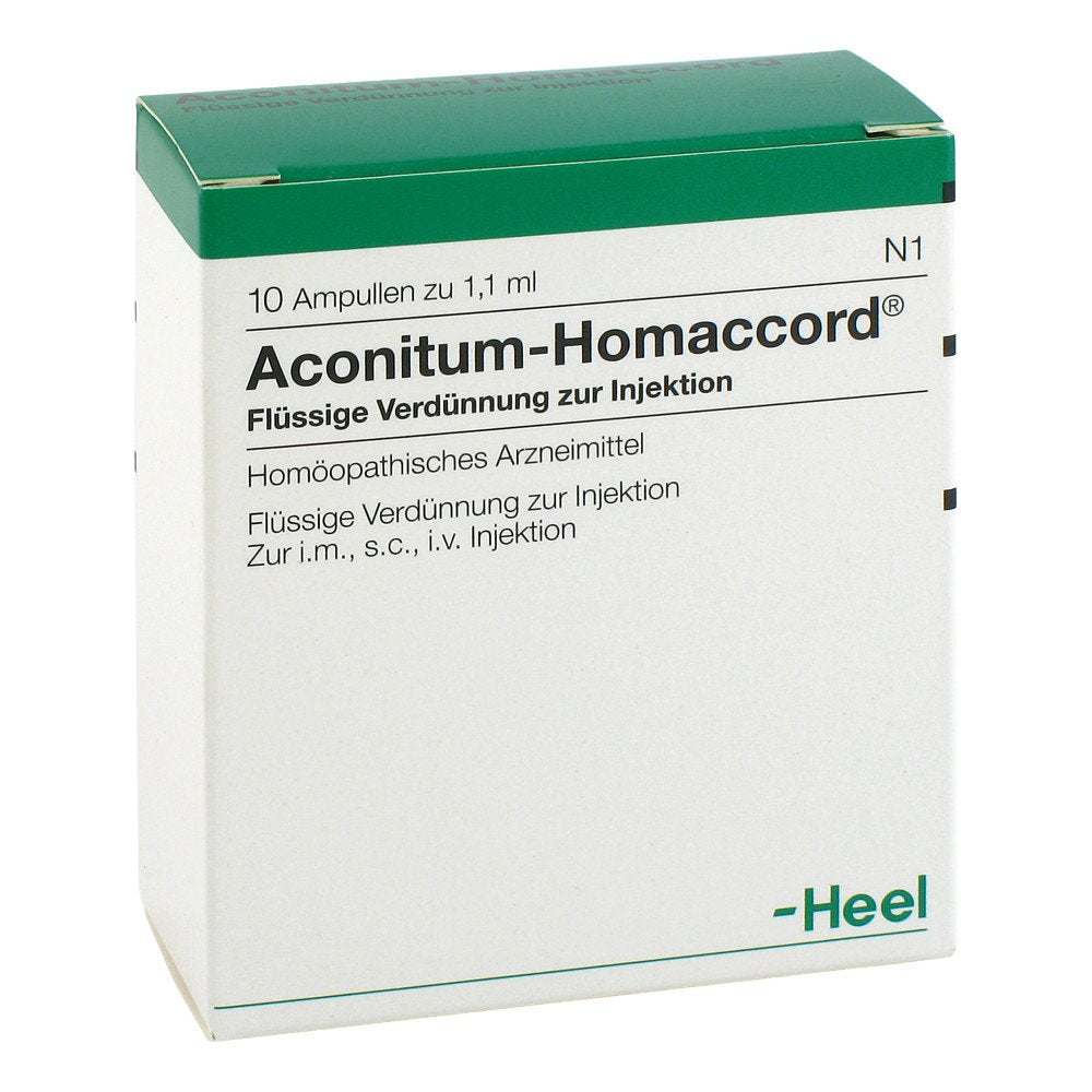 Das Produktfoto zeigt Aconitum Homaccord Ampullen (10 stk) PZN 00010375