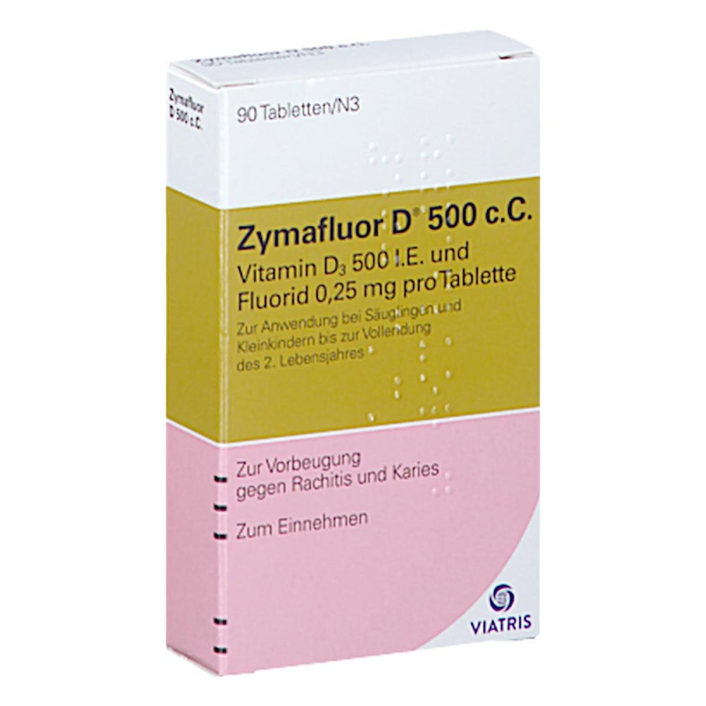 Zymafluor D 500 C C Tabletten (90 stk)