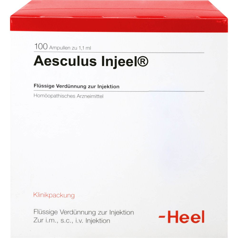 Das Produktfoto zeigt Aesculus Injeel Ampullen (100 stk) PZN 00017584
