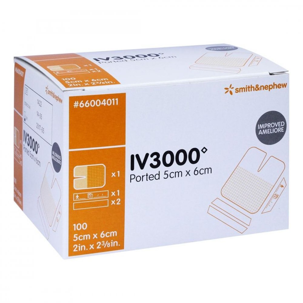 Das Produktfoto zeigt Opsite Iv 3000 5x6 Cm 1-Hand Verband (100 stk) PZN 00019399