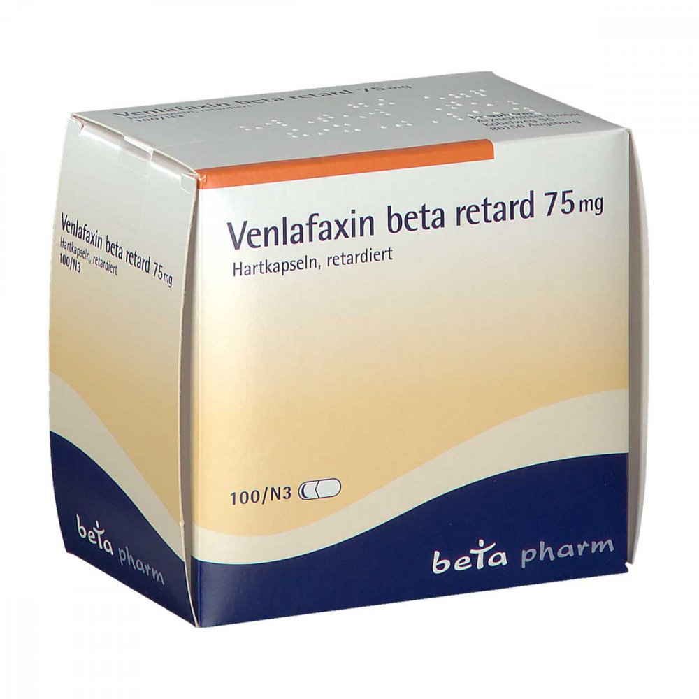 Venlafaxin Beta Retard 75 Mg Hartkapseln (100 stk)