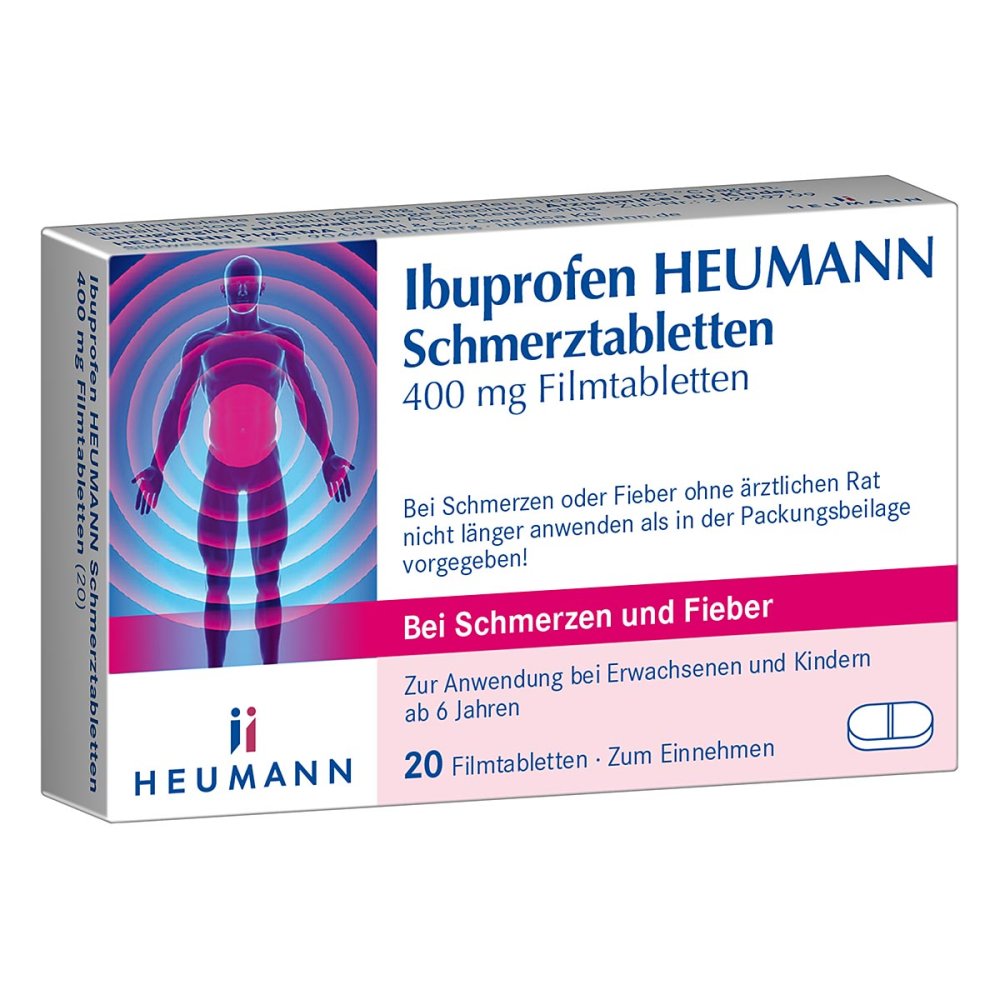 Ibuprofen Heumann Schmerztabletten 400 Mg (20 stk)