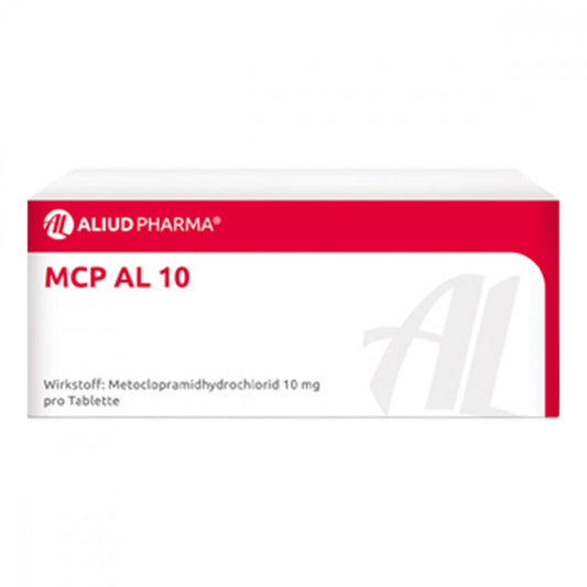 Das Produktfoto zeigt Mcp Al 10 Tabletten (20 stk) PZN 00045072