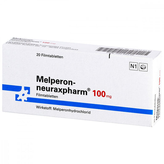 Das Produktfoto zeigt Melperon-Neuraxpharm 100 Mg Filmtabletten (20 stk) PZN 00068386